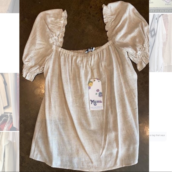 SMYM Cambria Top cream linen - Picture 3 of 3